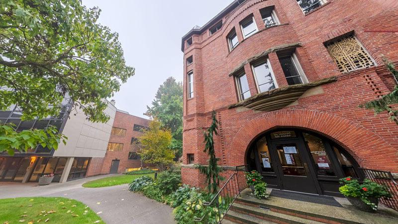 exterior of Alexander and Moyer halls